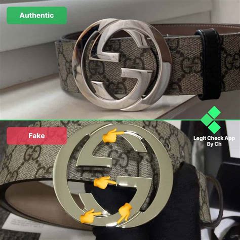 gucci belt real vs fake black|how to check Gucci belt.